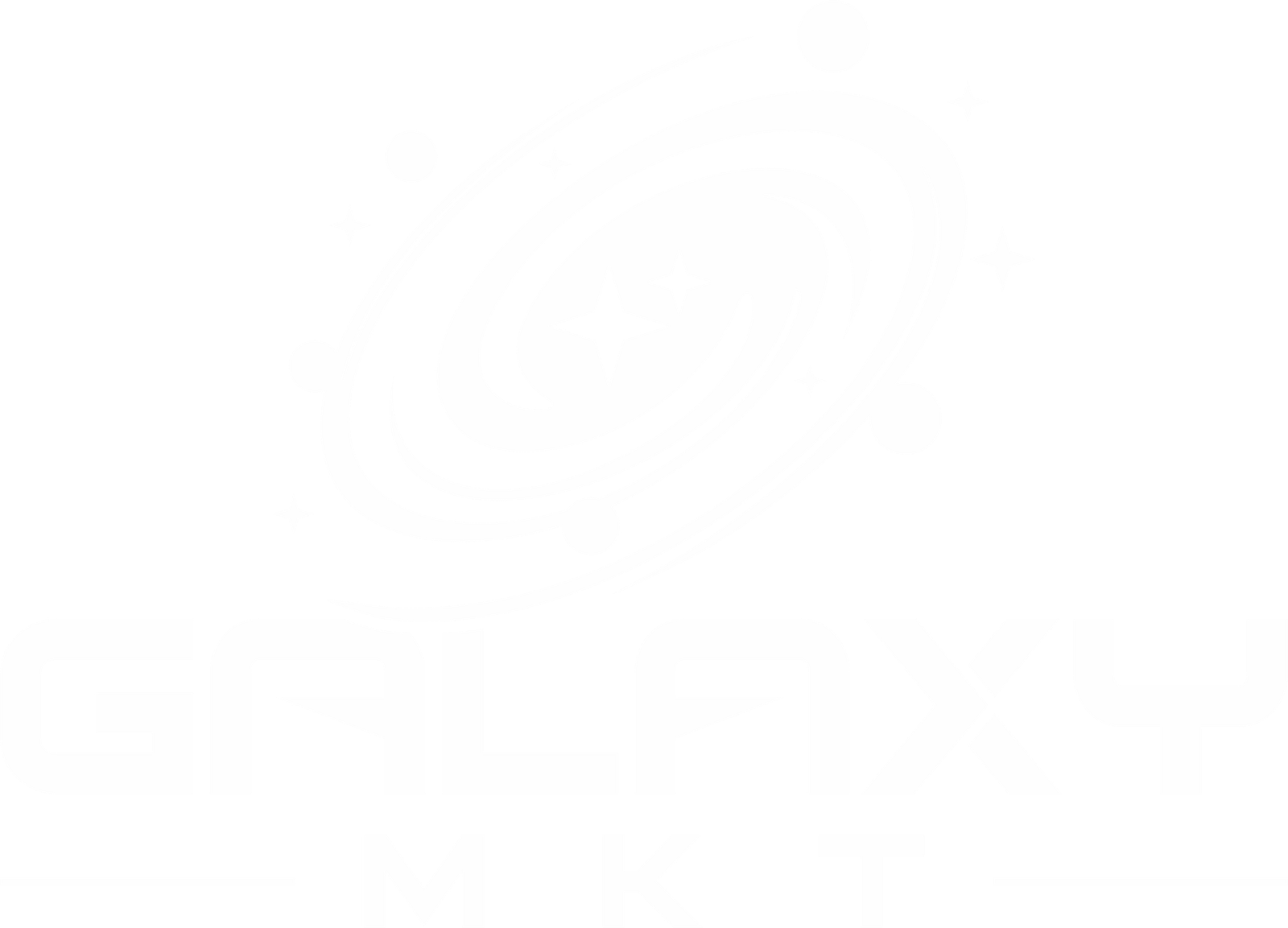 Logo Galaxy MKT - Cor Branca