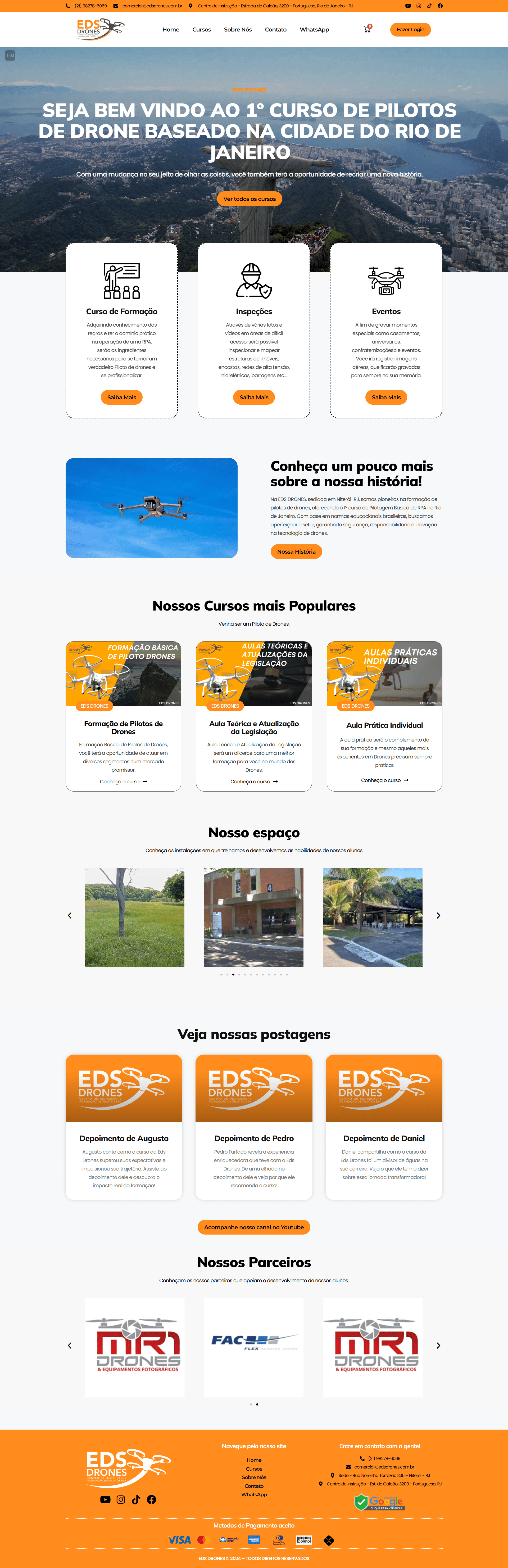 Eds Drones site desenvolvido pela galaxy