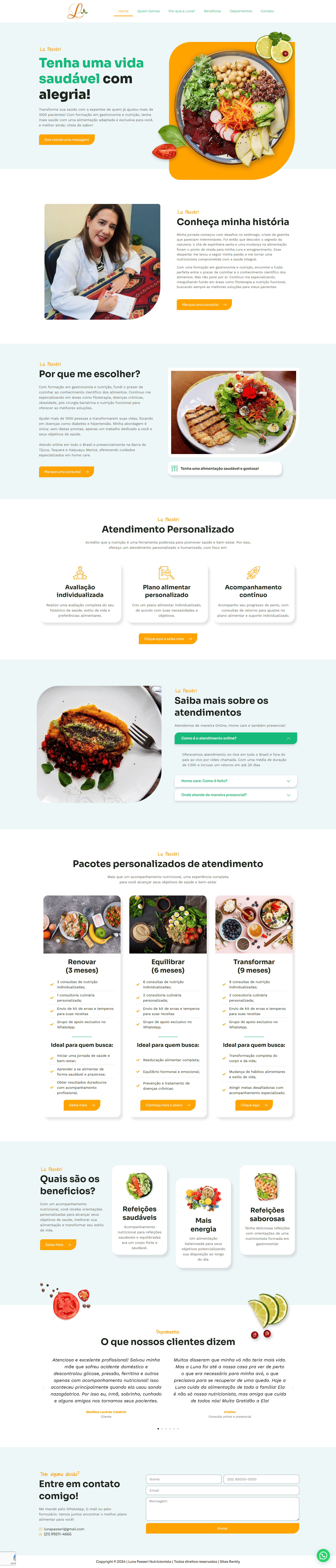 site LuPasserie desenvolvido pela galaxy