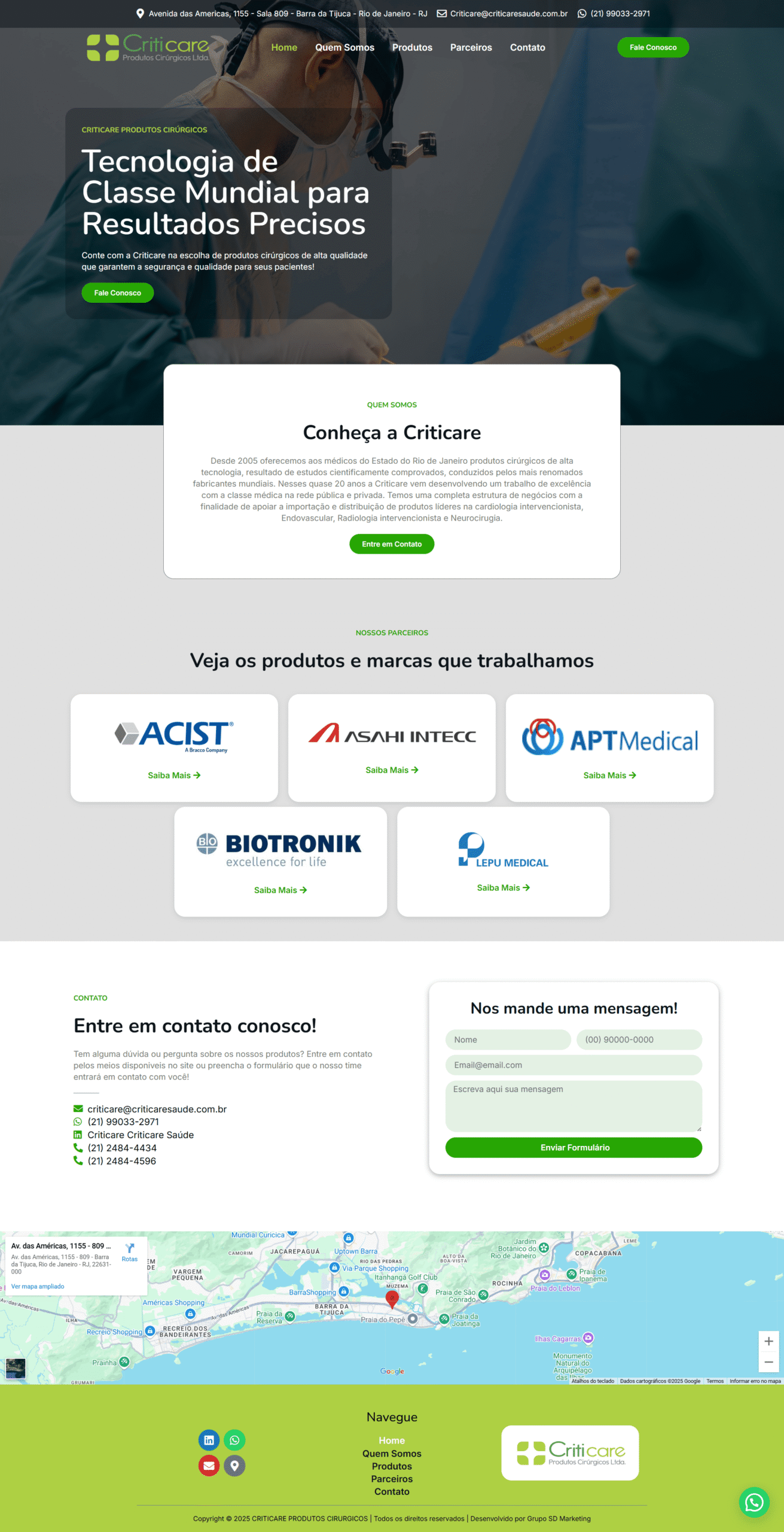 criticare saude desenvolvido pelo time Galaxy mkt